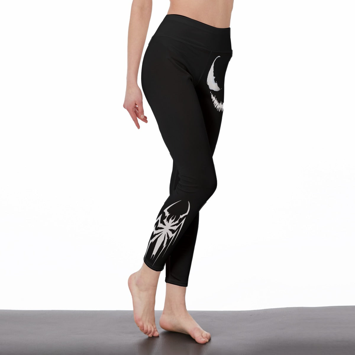 Symbiote Super Hero Comic Women’s High-Waisted Yoga Pants