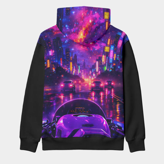 Nite-life All-Over Print Men's Thicken Pullover Hoodie