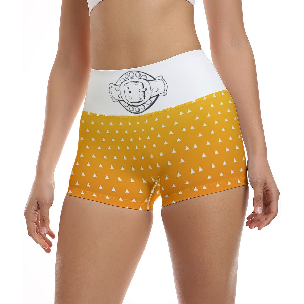 Zenitsu Slayer Of Demons Women's Ultra-Short Yoga Shorts