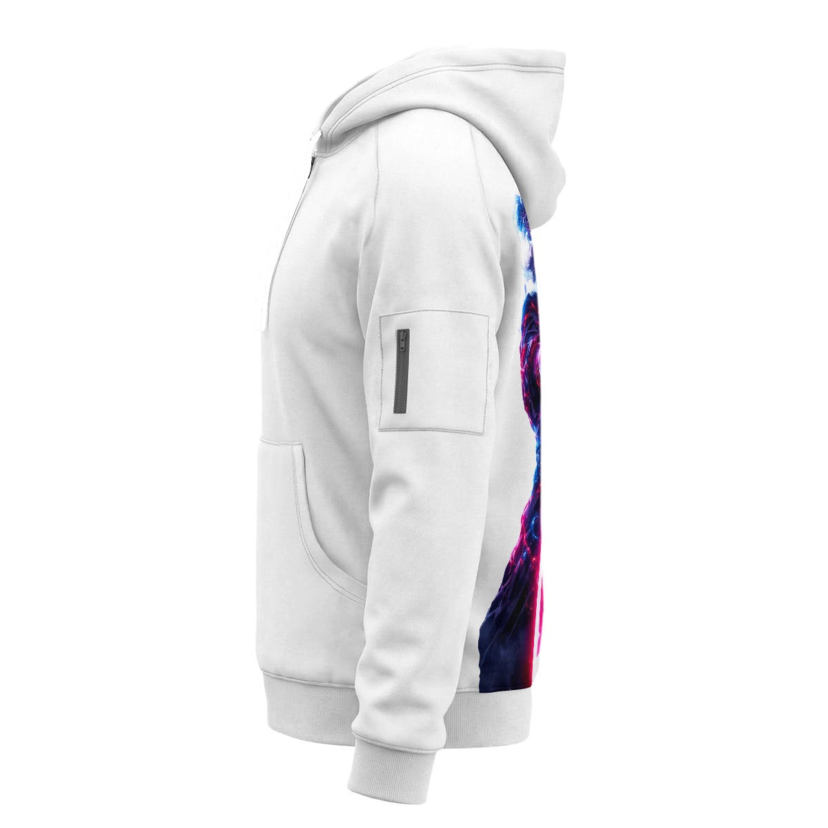 Anime Dimension Sword Art All-Over Print Men’s Fleece Half-Zip Hoodie With Arm Pockets