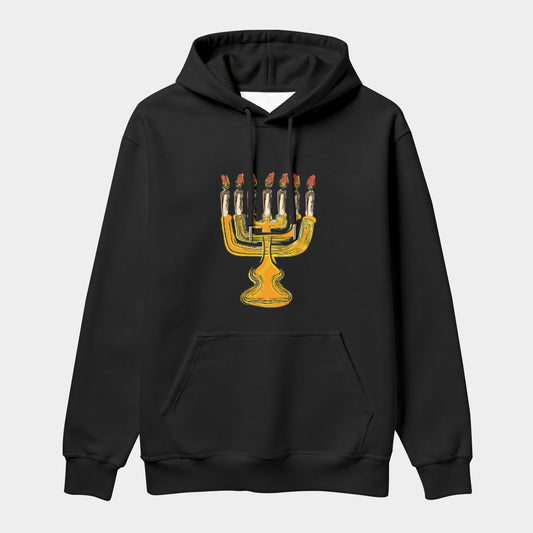 Menorah Thicken Pullover Hoodie