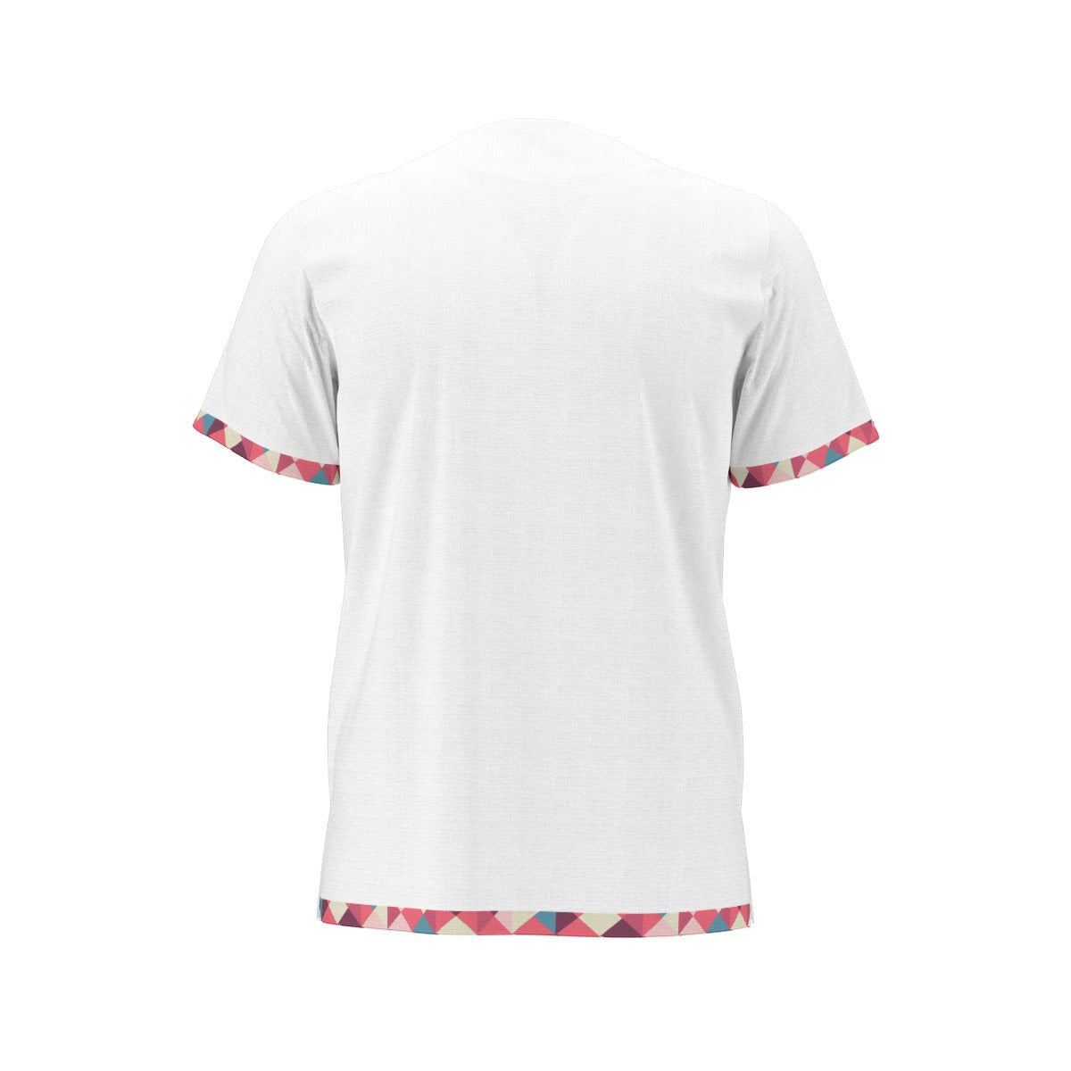White Tribal All-Over Print  Men's African Dashiki Shirt