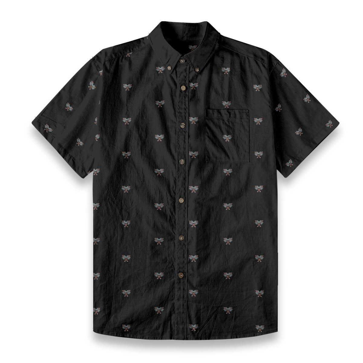 Maccabees Men's Black Breathable Bamboo Cotton Shirt