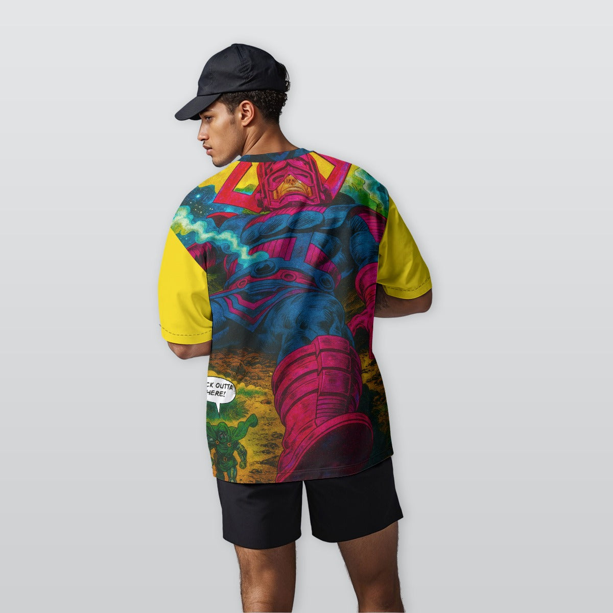 Urban Streetwear SOCS Society Print Men’s Heavyweight Cotton Crewneck T-Shirt|230GSM Cotton