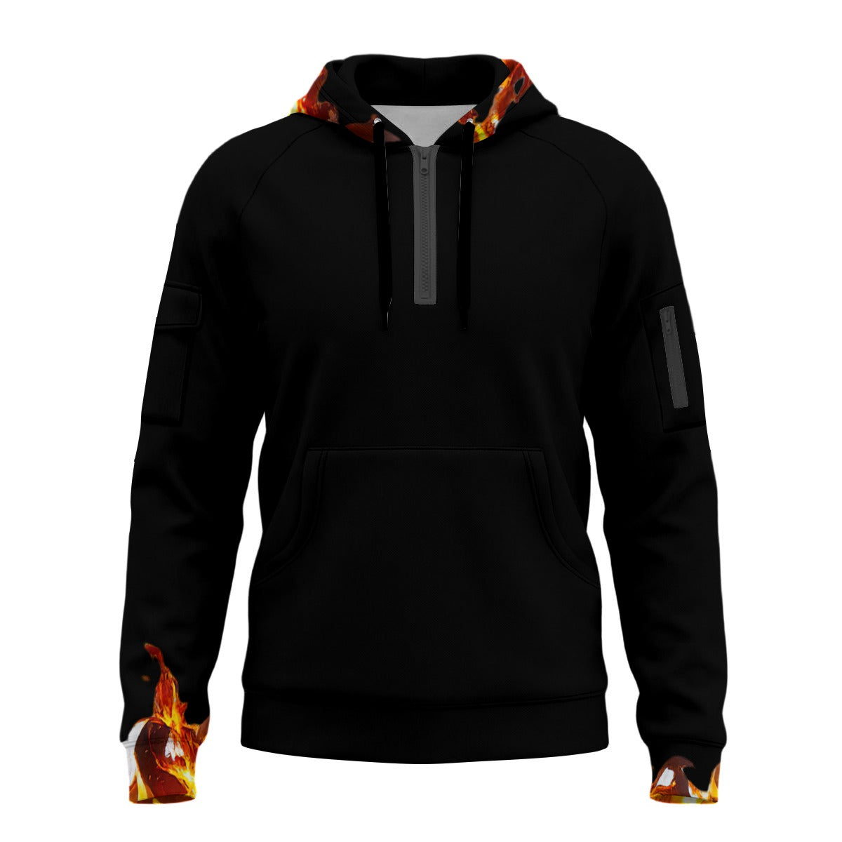 Anime Dimension Slayer Of Demons All-Over Print Men’s Fleece Half-Zip Hoodie With Arm Pockets