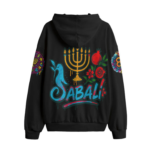 Sabali Patience All-Over Print Unisex Plus Fleece Pullover Hoodie