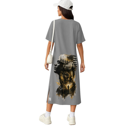 Requiem Women's Midi T-Shirt Dress t-shirt dress - product image 1