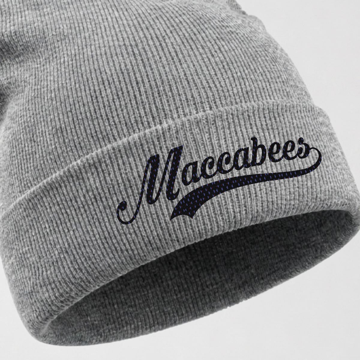 Maccabees Embroidered Knit Beanie
