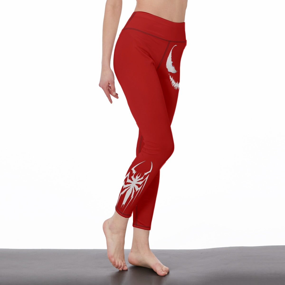 Symbiote Super Hero Comic Women’s High-Waisted Yoga Pants