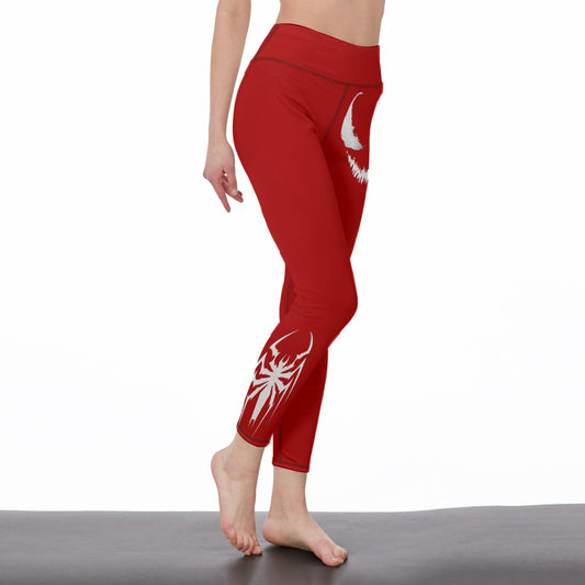 Symbiote Super Hero Comic Women’s High-Waisted Yoga Pants