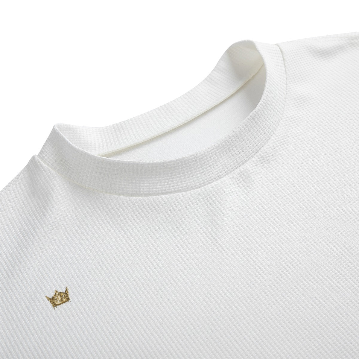 Unarmed 2.0 All-Over White Print Unisex Drop-shoulder T-shirt