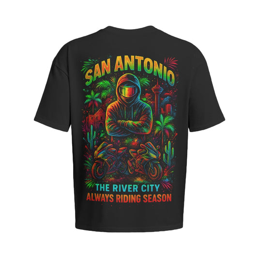 San Antonio All-Over Print Men's Raglan Short Sleeve T-Shirt|180GSM COTTON