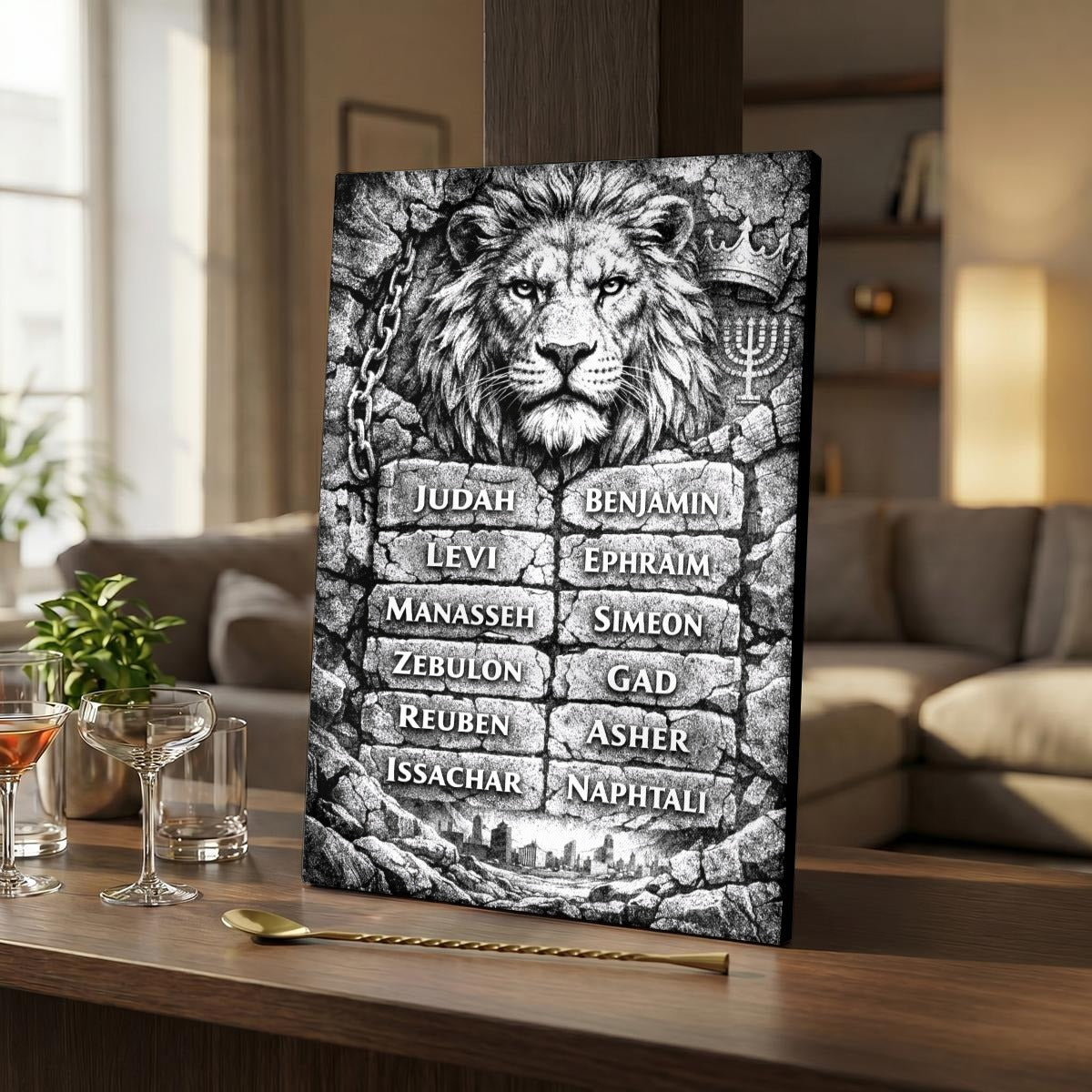Vertical Framed Canvas Wall Art