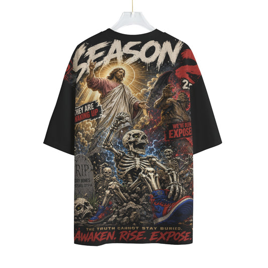 All-Over Print Unisex Drop-shoulder T-shirt