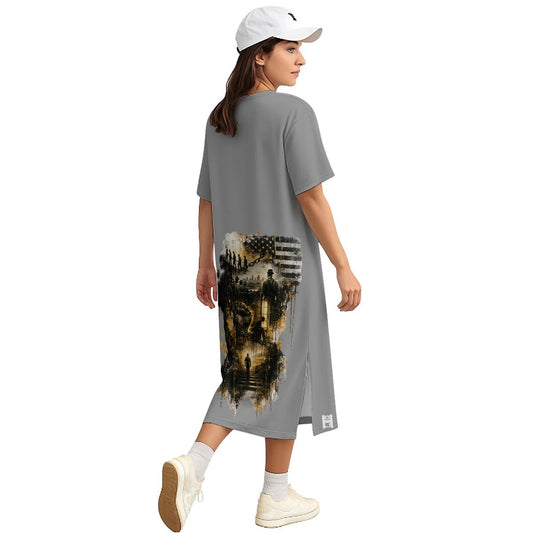 Requiem Women's Midi T-Shirt Dress t-shirt dress - product image 2 alternate view