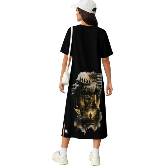 Requiem Women's Midi T-Shirt Dress t-shirt dress - product image 2 alternate view