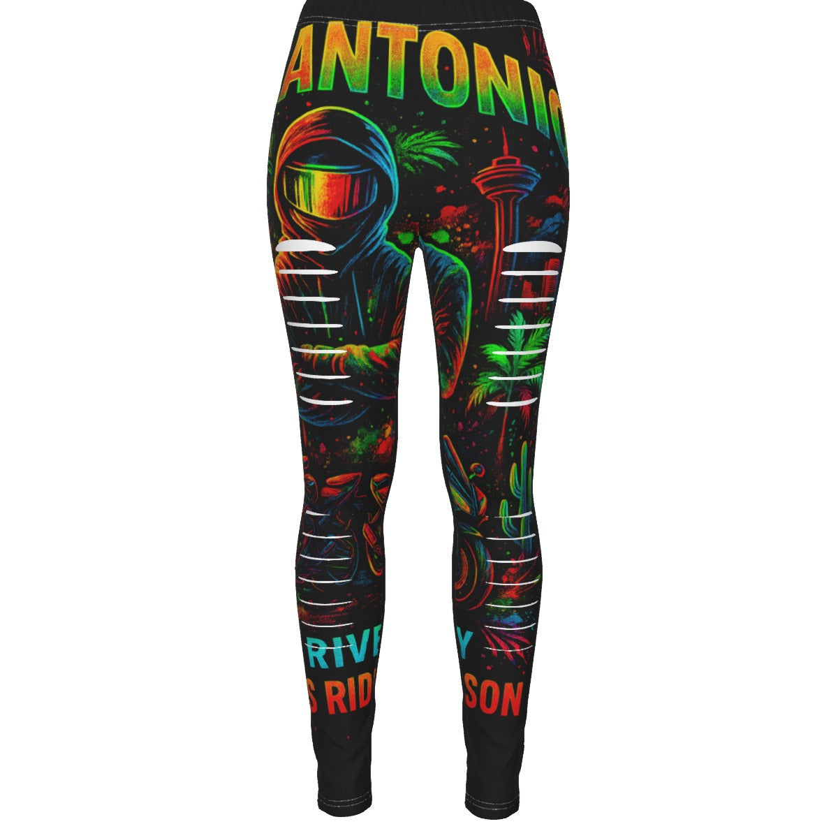 All-Over Print Women's Ripped Leggings