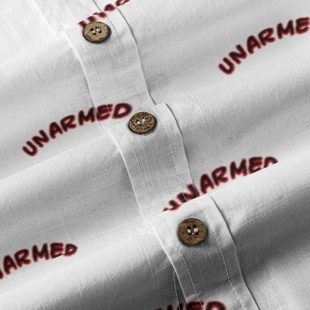 Unarmed Men's Breathable White Bamboo Cotton Shirt