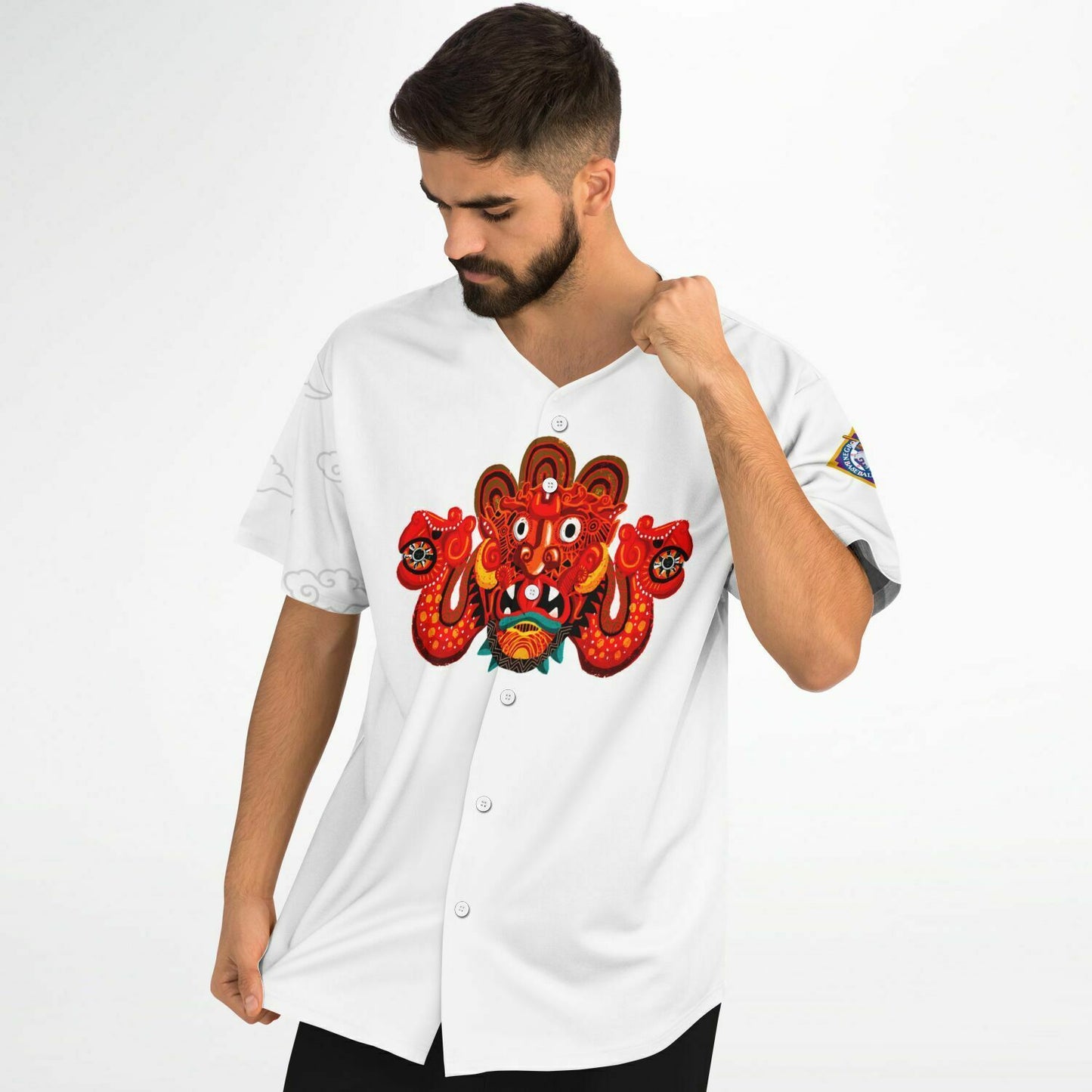 Hebrew Top 10 Baseball Jersey Classic White