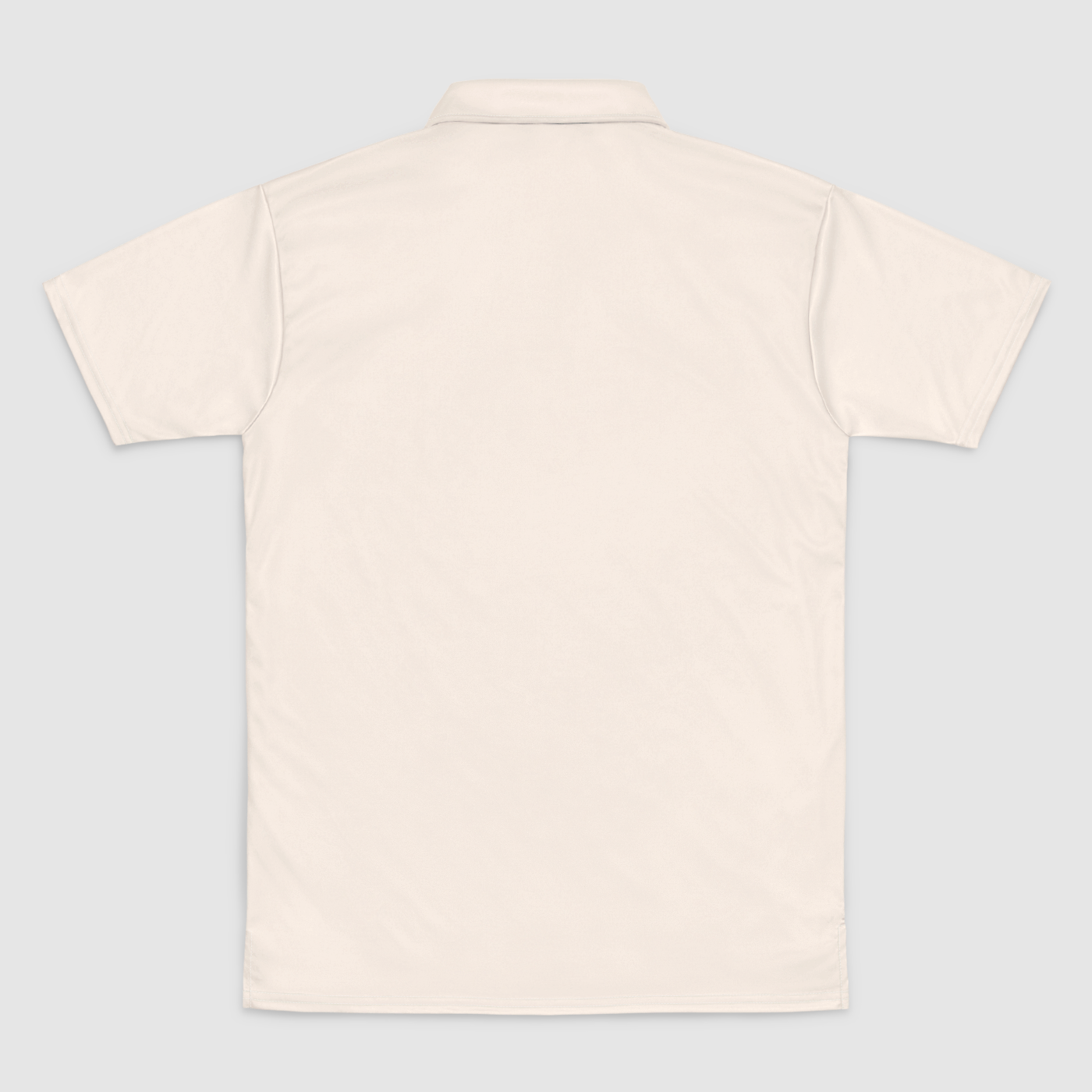 Soft Poloz Digital Stitched Creme Mens Polo Shirt