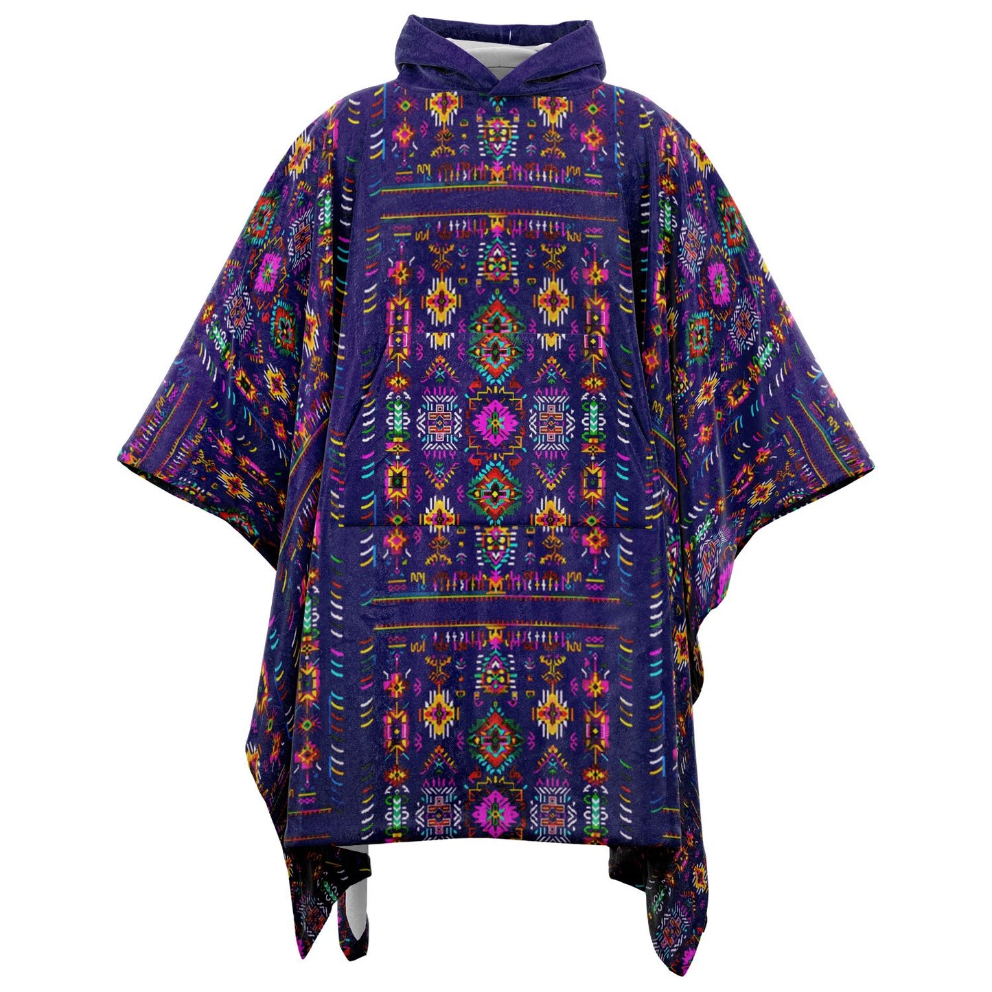Northern Kingdom Sequence Royal Purple Flannel Blanket Poncho copy