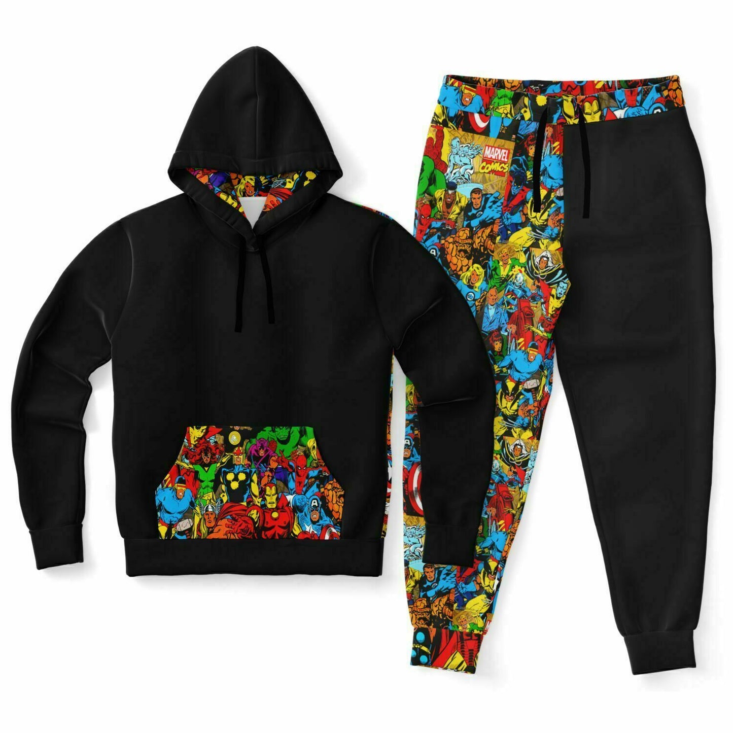 Retro Super Hero Comic Hoodie & Jogger