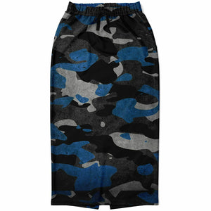 Blue Camo Ahchwath Sister Women's Long Fashion Dress