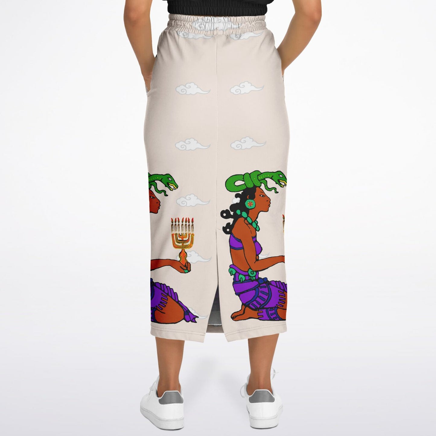 Northern Kingdom Princess Fashion Long Pocket Skirt Creme