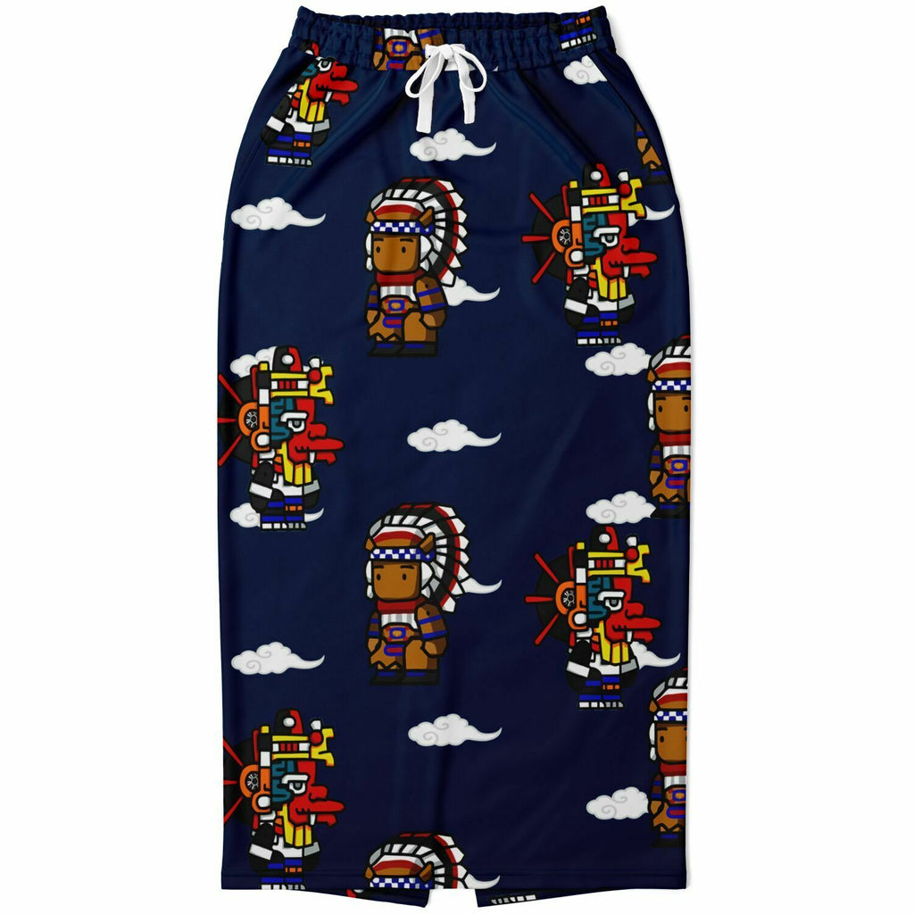 Northern Kingdom 10 Tribesmen Fashion Long Pocket Skirt Navy