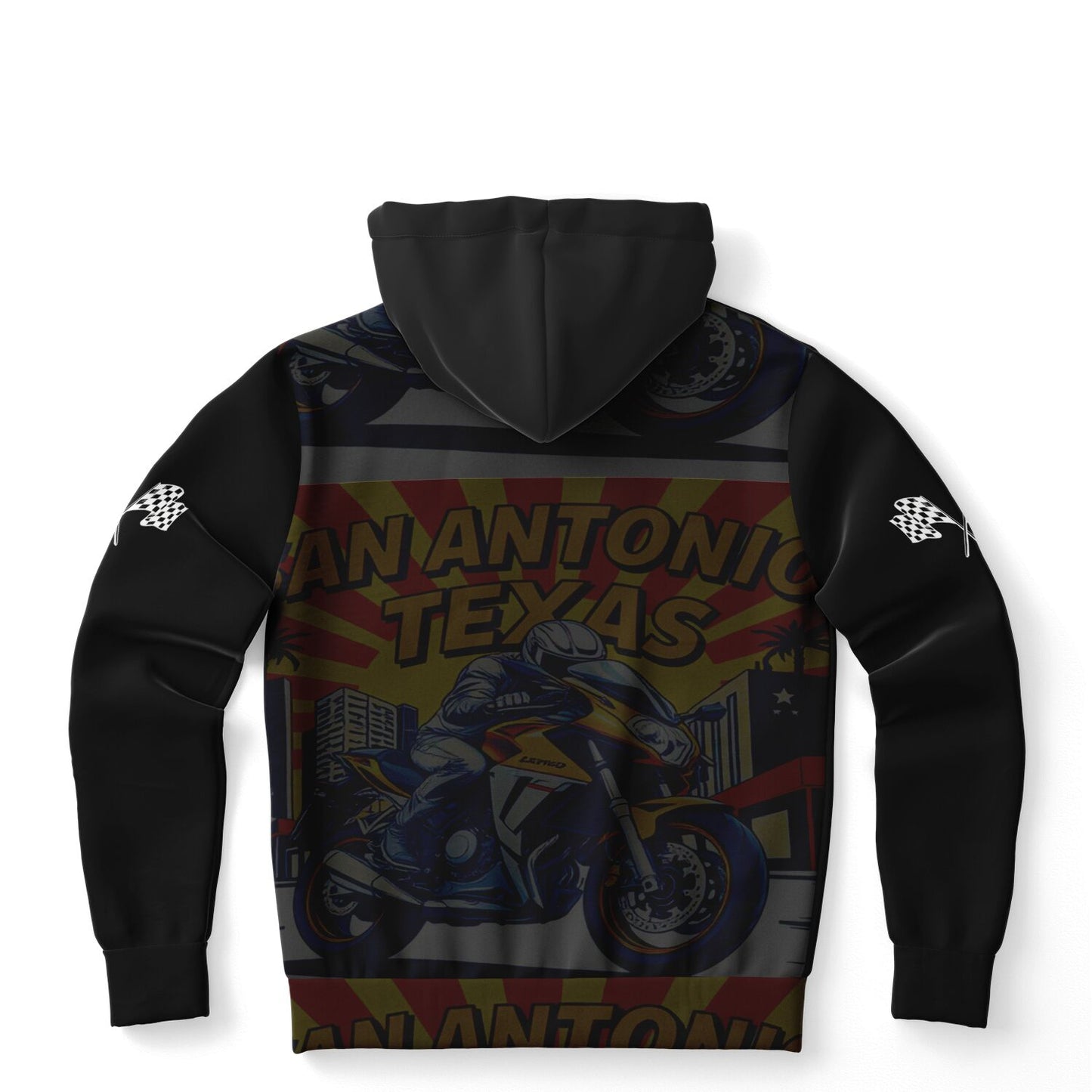 SA City Black Fashion Hoodie