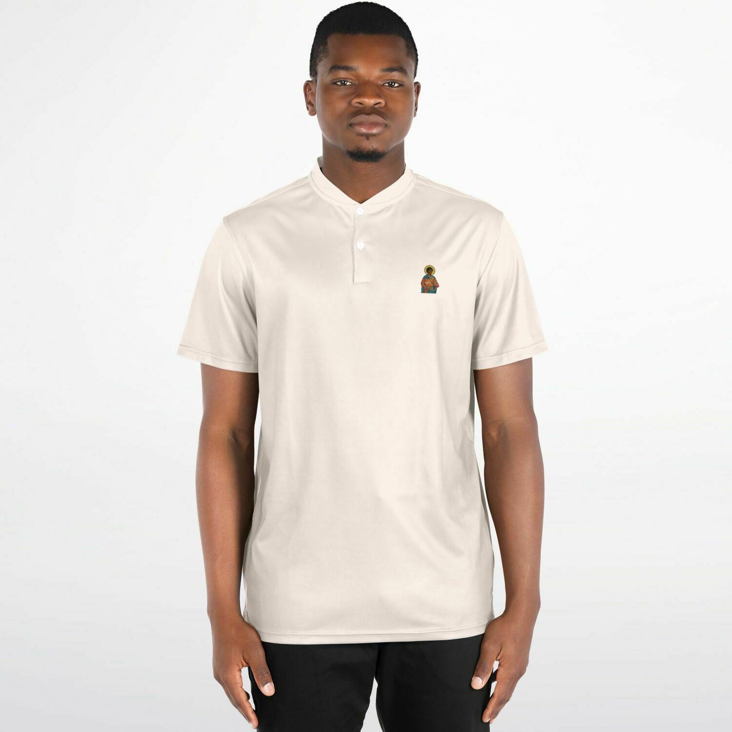 Creme Saint Matthew Blade Collar Polo Shirt