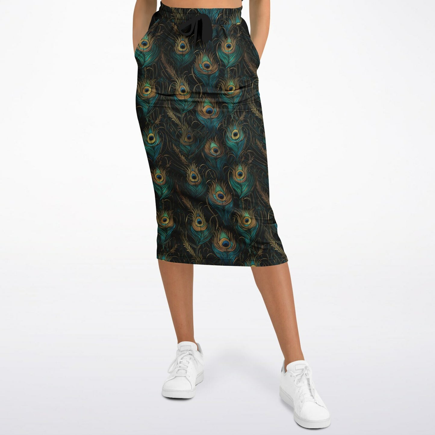 Peacock Fashion Long Pocket Skirt copy