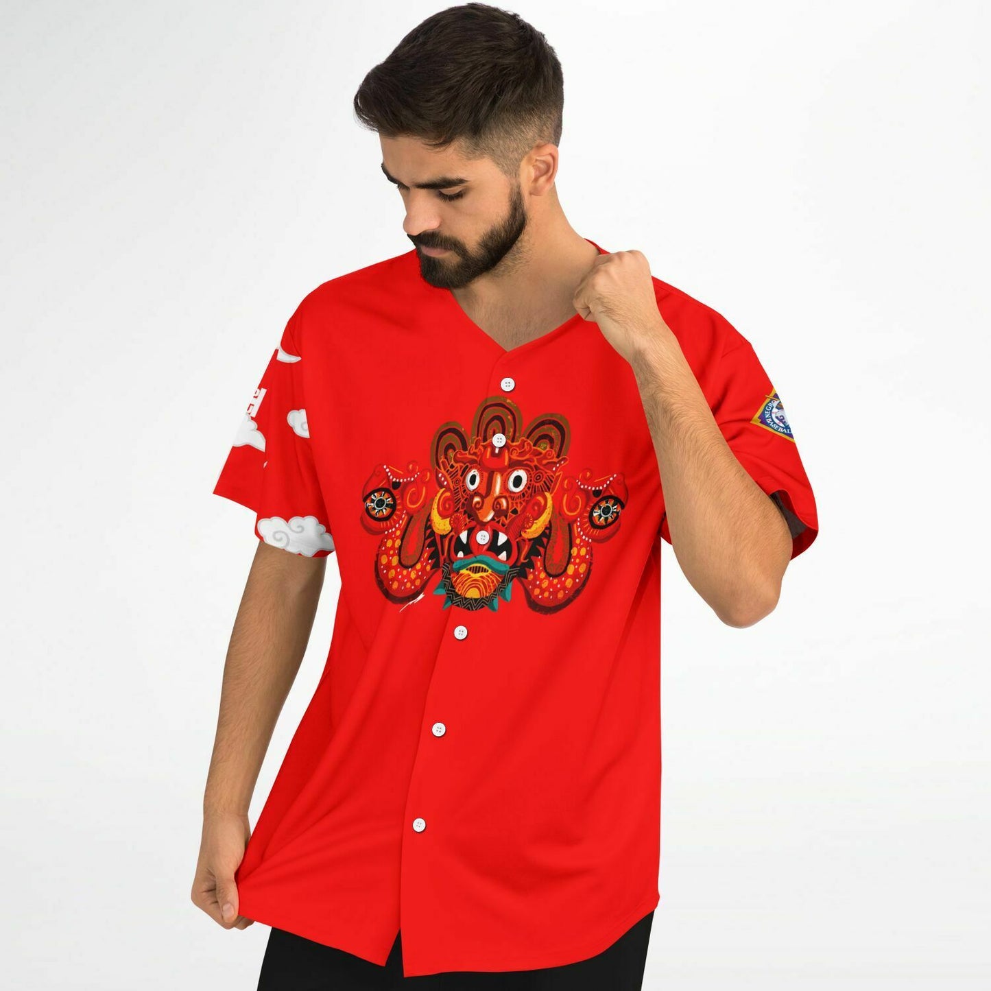 Hebrew Top 10 Baseball Jersey Classic Blood Stone