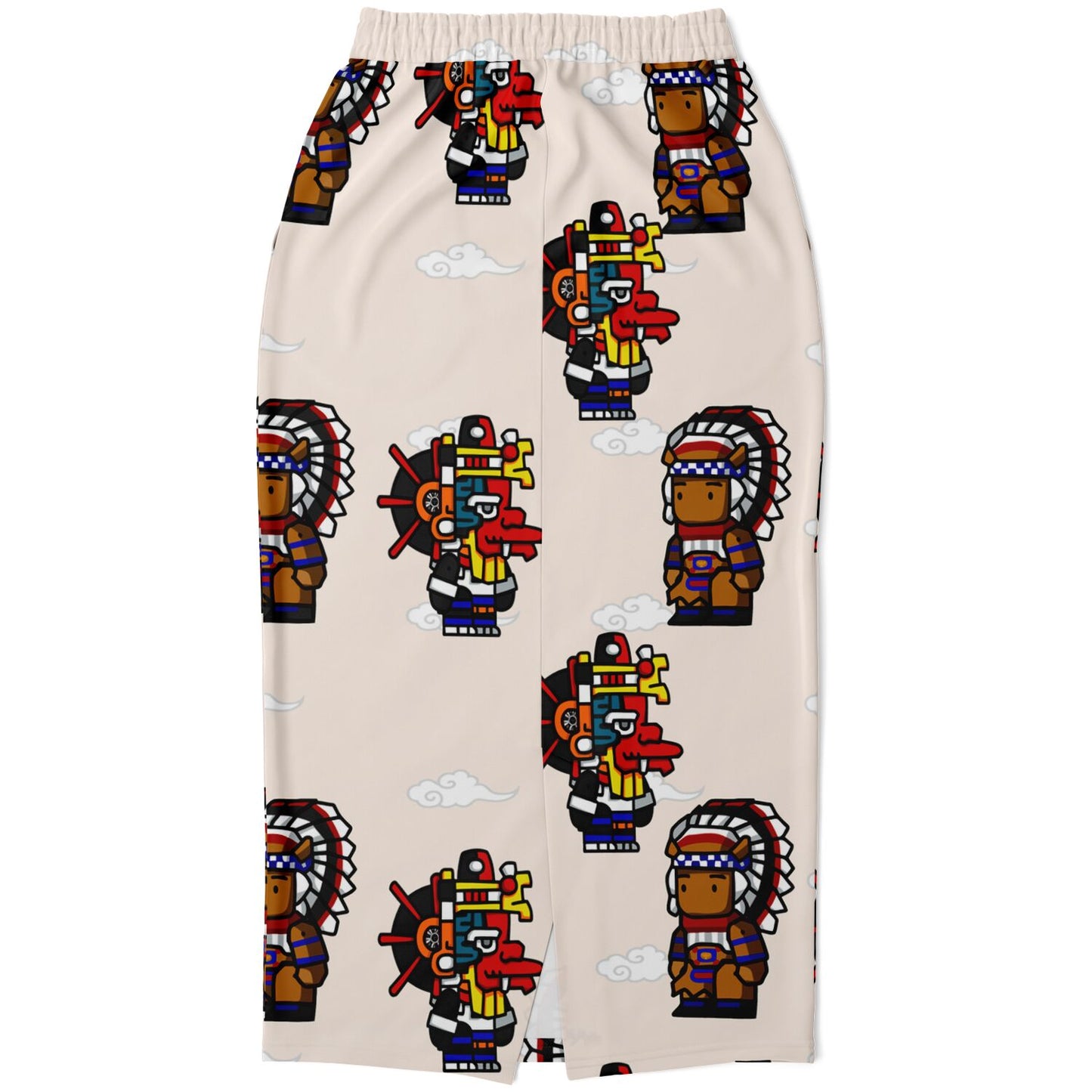 Northern Kingdom 10 Tribesmen Fashion Long Pocket Skirt Creme