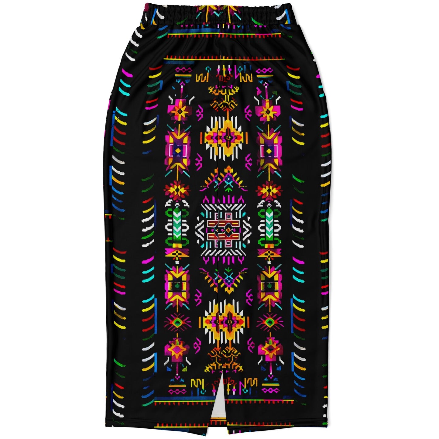 We Are Israel Tribal Fusion Fashion Long Pocket Skirt Black
