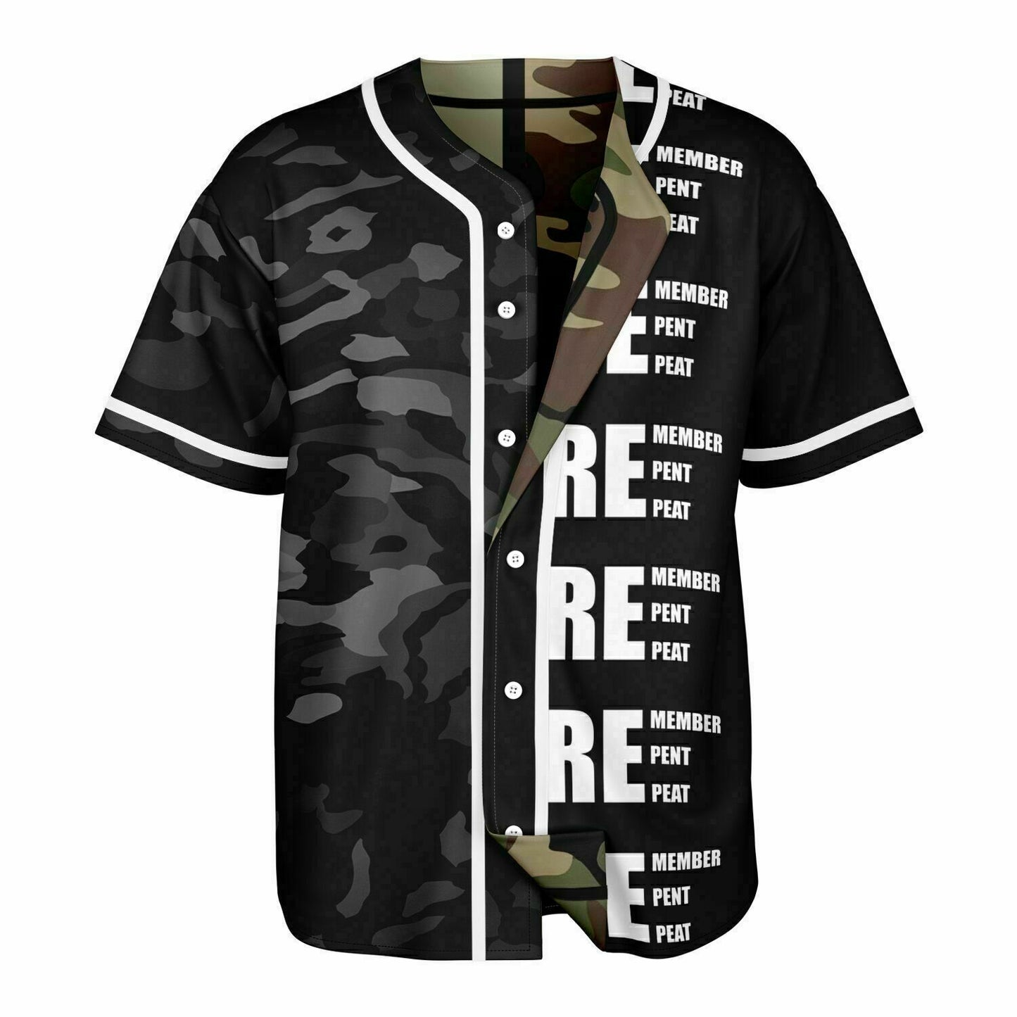 Camo Reversible Baseball Jersey - AOP copy