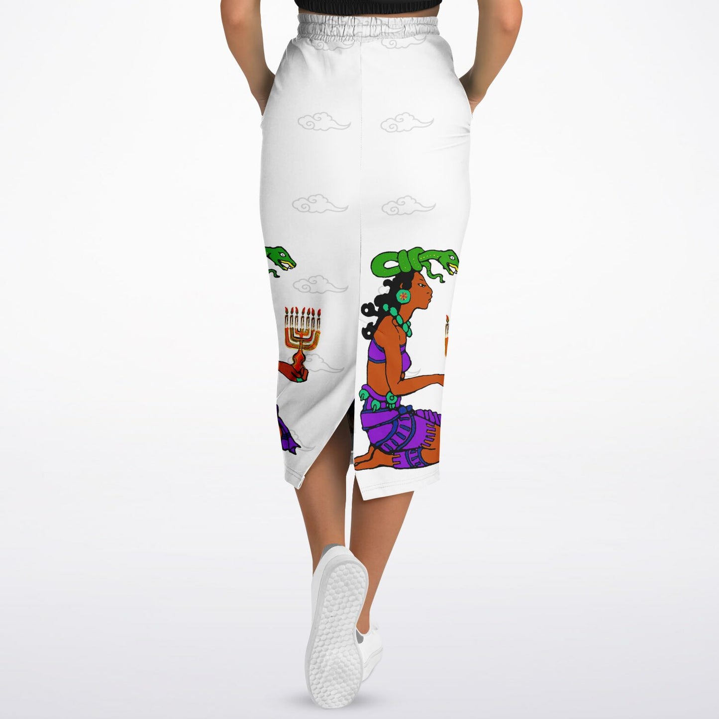 Northern Kingdom Princess Fashion Long Pocket Skirt White
