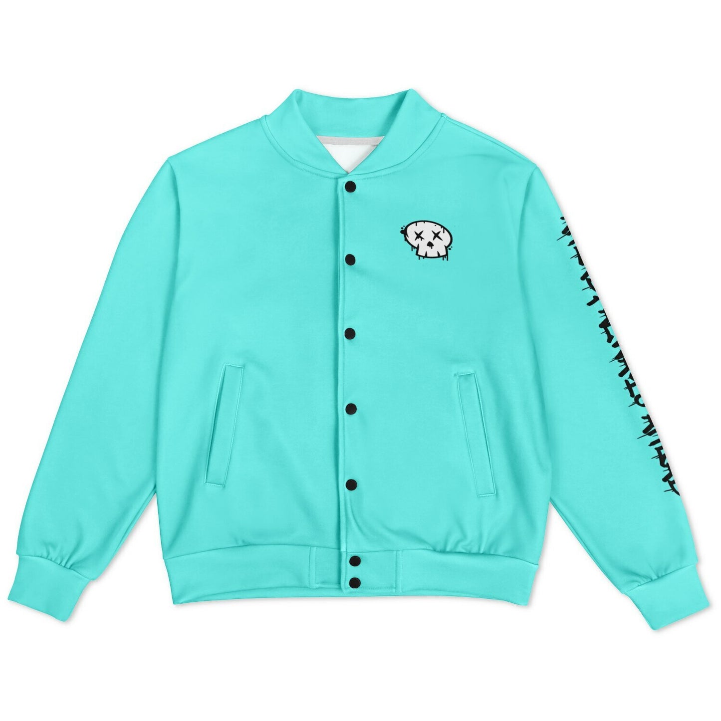 Catch The Leader Teal Baseball Jacket