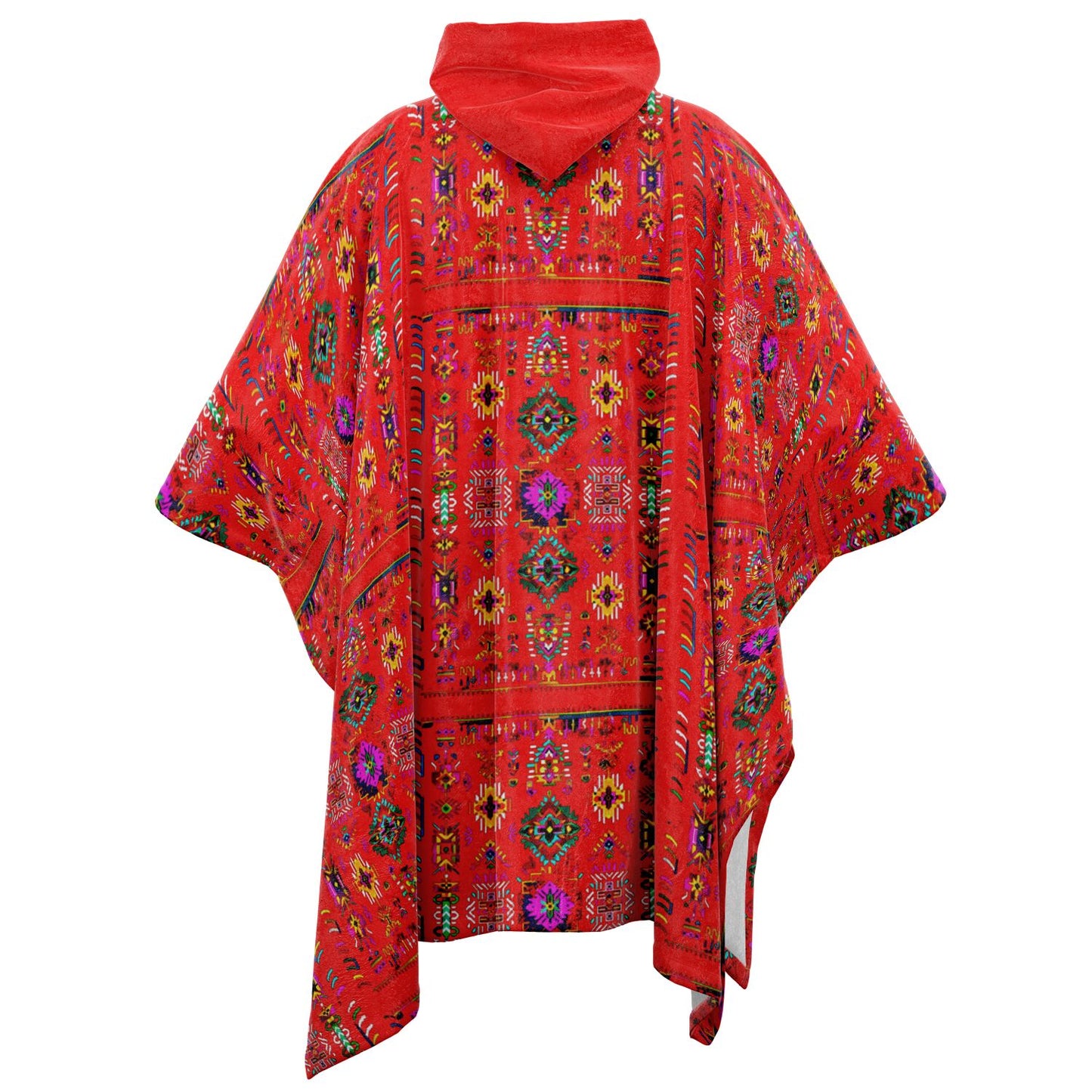 Northern Kingdom Sequence Red Flannel Blanket Poncho
