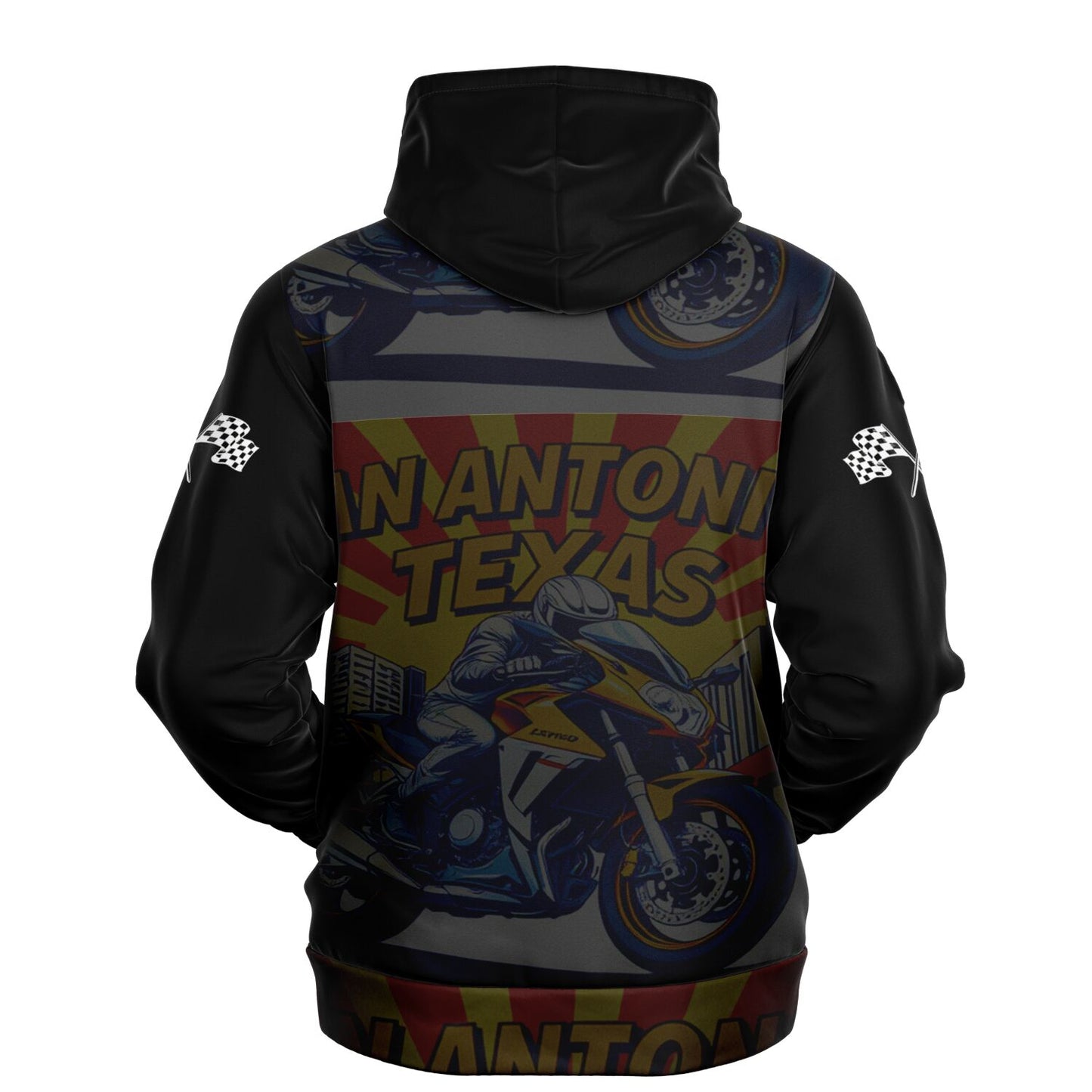 SA City Black Fashion Hoodie