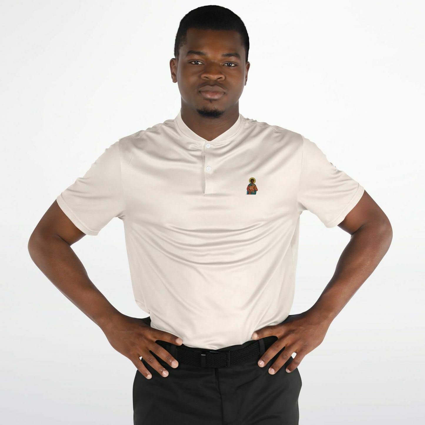 Creme Saint Matthew Blade Collar Polo Shirt