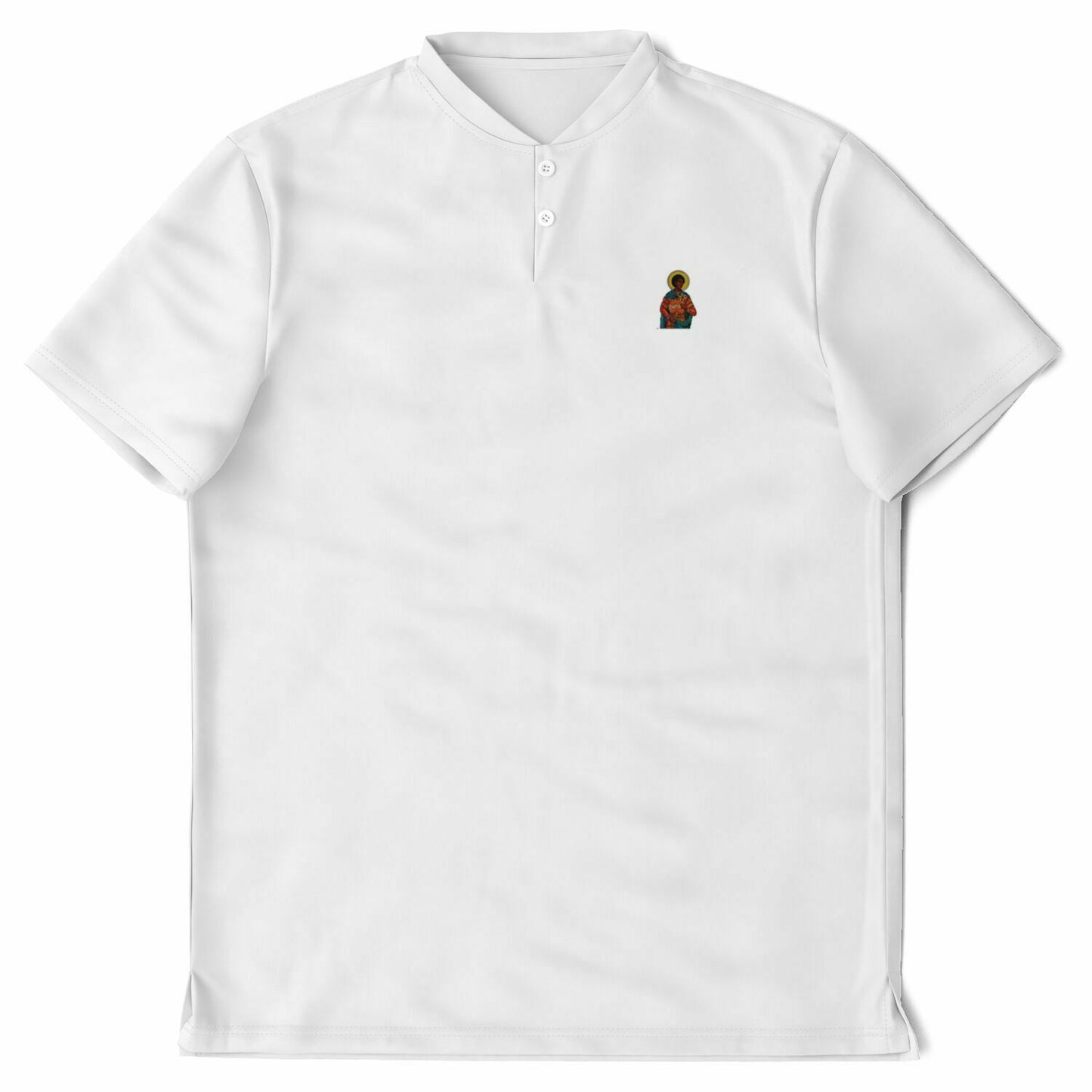 White Saint Matthew Blade Collar Polo Shirt