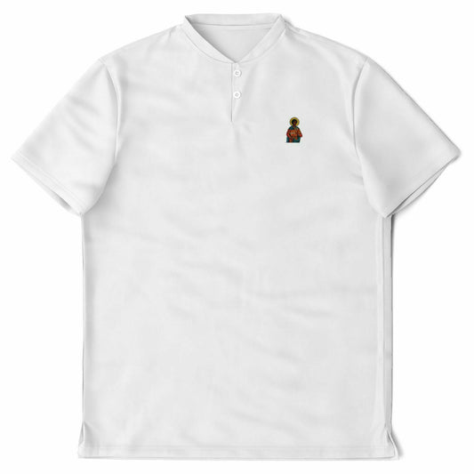White Saint Matthew Blade Collar Polo Shirt