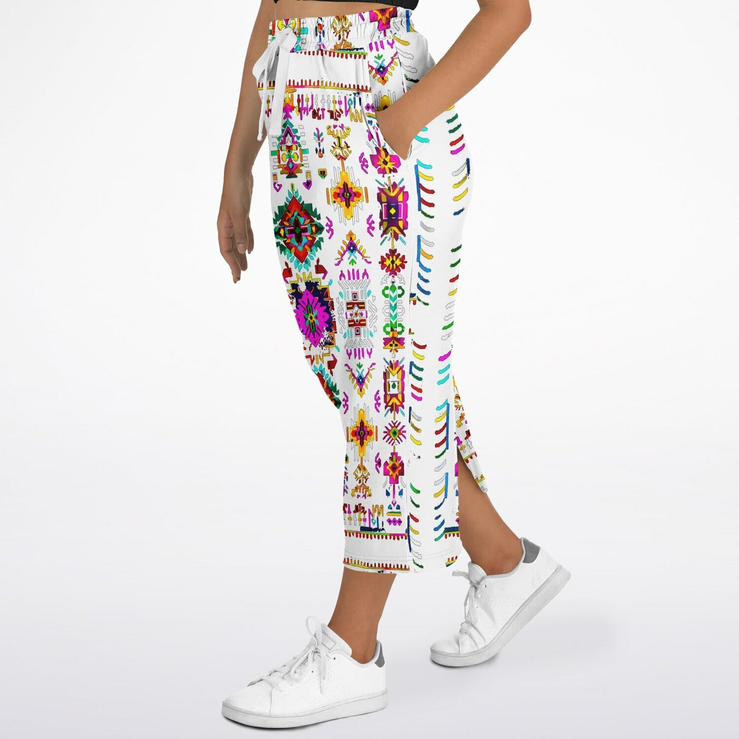 We Are Israel Tribal Fusion Fashion Long Pocket Skirt White