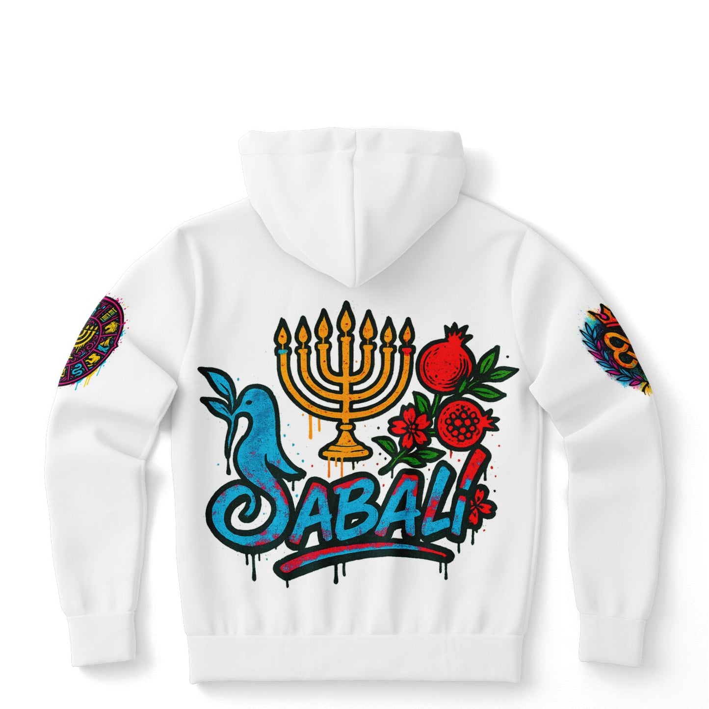 Sabali Patience Graffiti White Fashion Hoodie