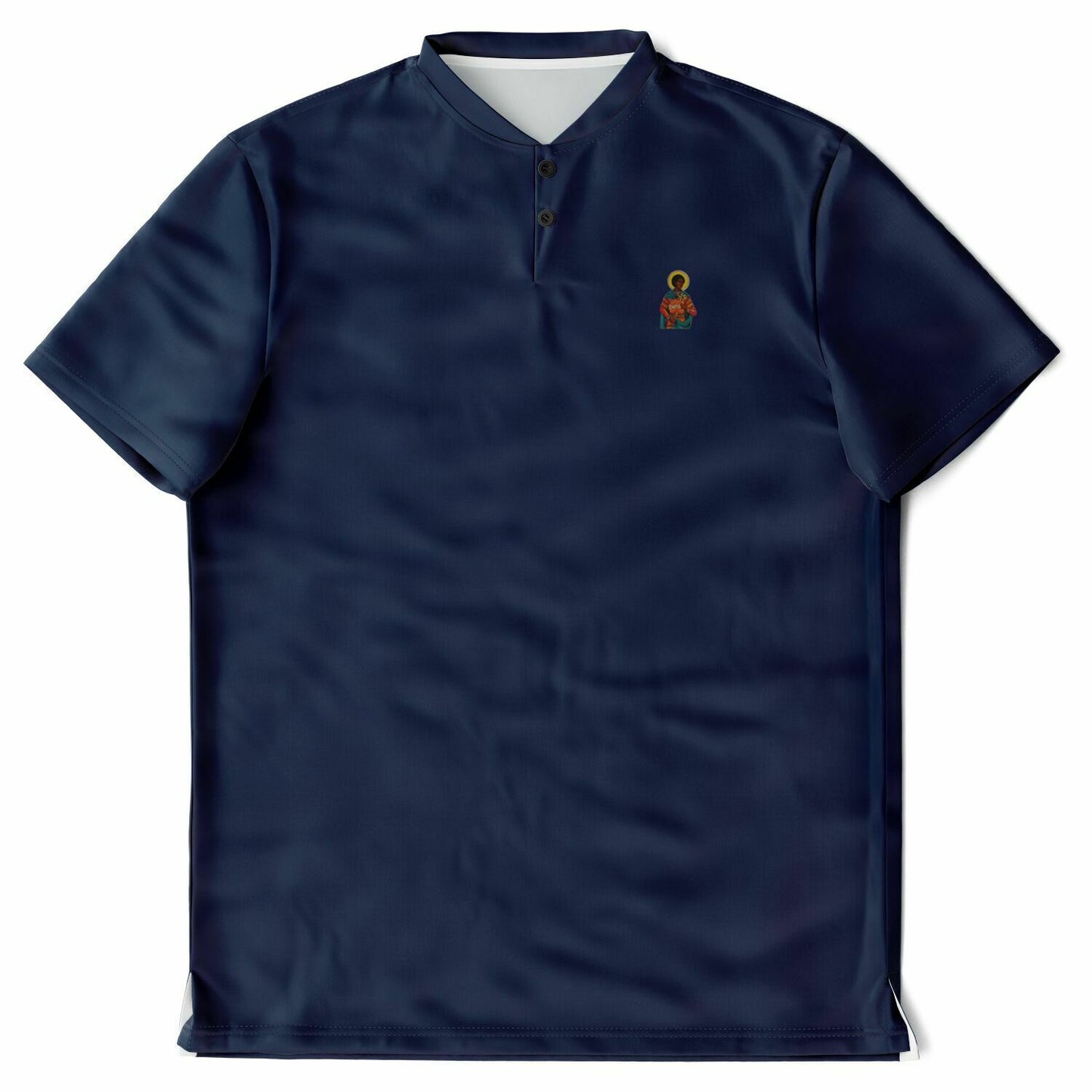 Navy Saint Matthew Blade Collar Polo Shirt