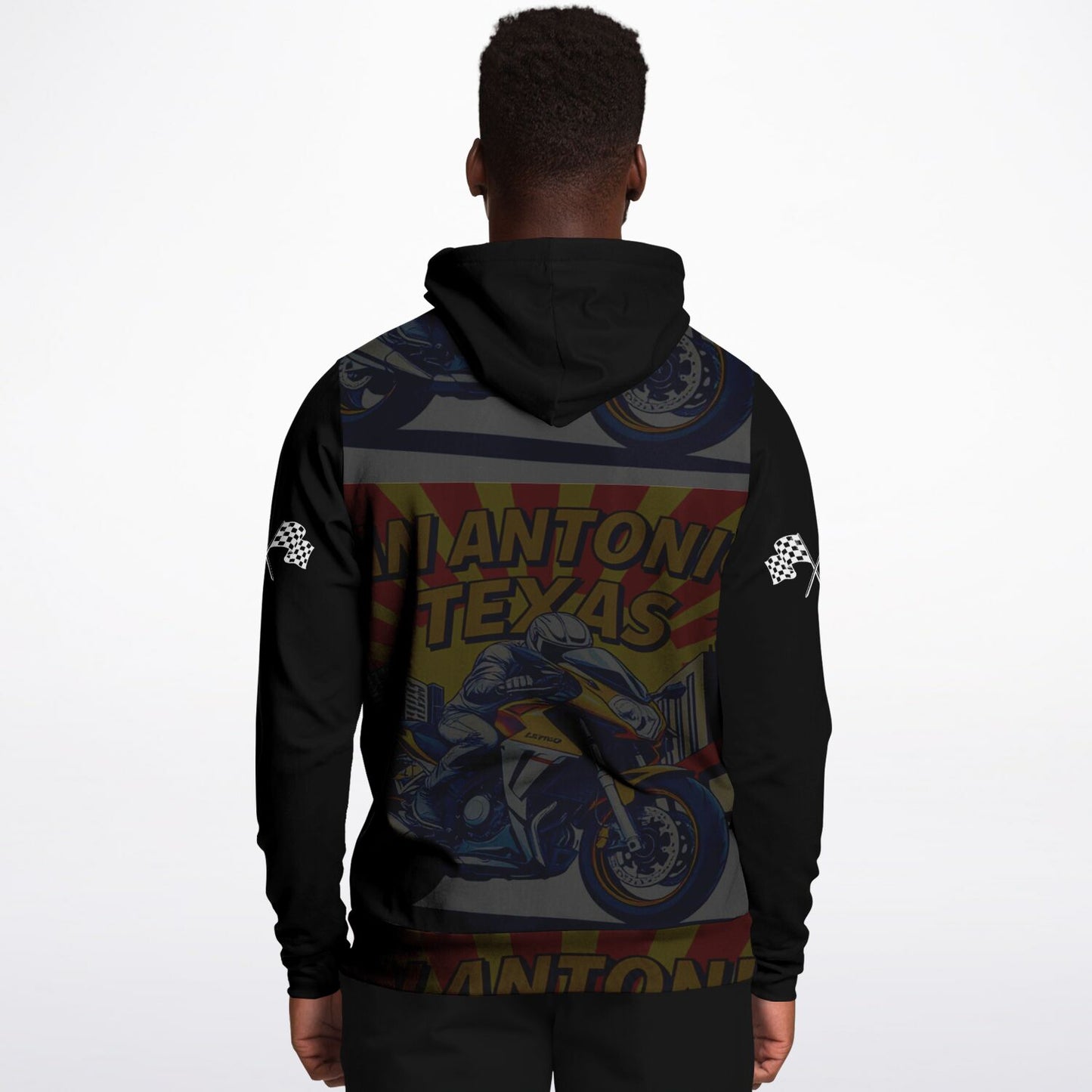 SA City Black Fashion Hoodie