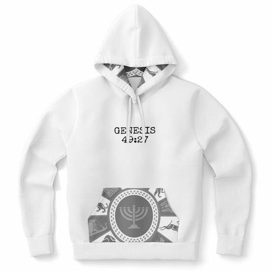 Benjamin Premium White Hoodie