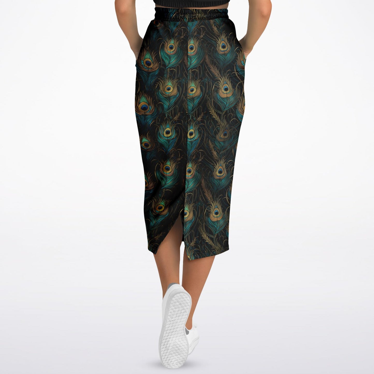Peacock Fashion Long Pocket Skirt copy
