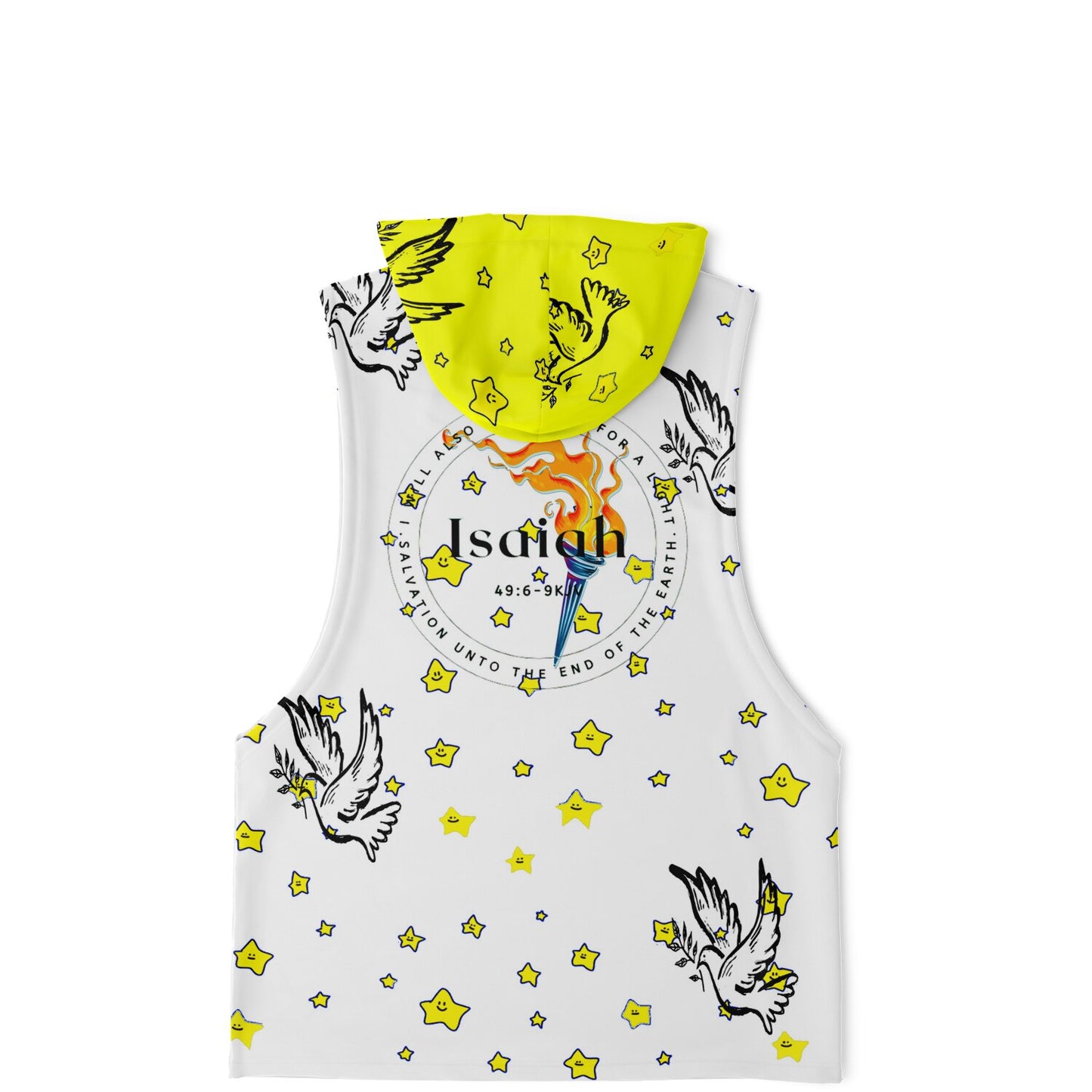 Isaiah Be The Light T-shirt Gift For Him For Her Fashion Drop Armhole White Hoodie